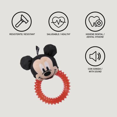 Mickey Anneau à mâcher pour chien en polyester