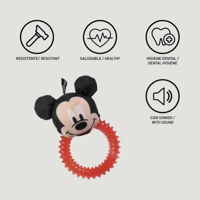 Mickey Anneau à mâcher pour chien en polyester