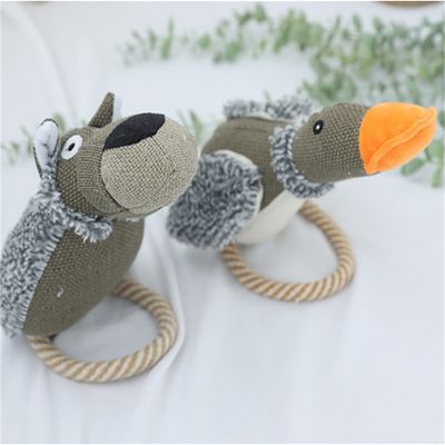 ZenPets Jouet en noeud de coton et de jute pour chiens