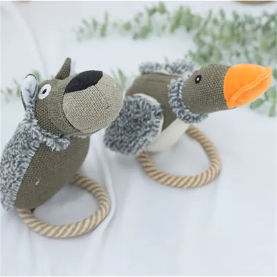 ZenPets Jouet en noeud de coton et de jute pour chiens