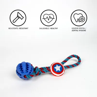 Jouet distributeur de collations avec corde en polyester