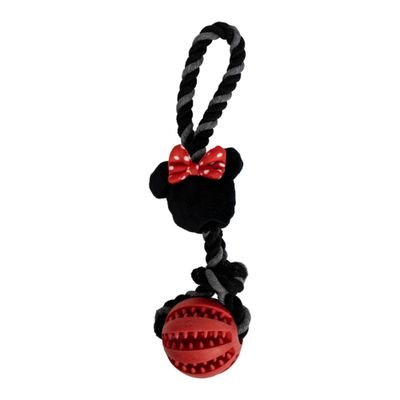 Jouet distributeur de collations avec corde en polyester