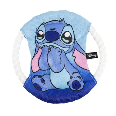 Frisbee pour chiens avec corde en polyester