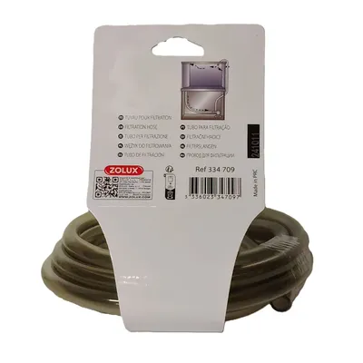 Tuyau souple PVC Ø 9/12 mm pour filtre d'aquarium, longueur 2,5 m - teinte