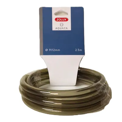 Tuyau souple PVC Ø 9/12 mm pour filtre d'aquarium, longueur 2,5 m - teinte