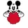 Mickey Multicolore 6,6 x 10,5 x 14,5 cm