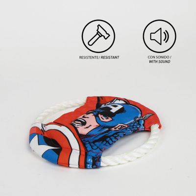 Frisbee pour chiens avec corde en polyester