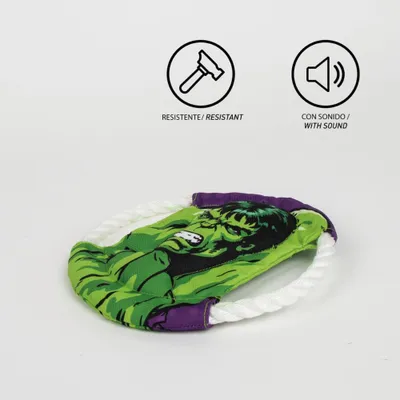Frisbee pour chiens avec corde en polyester