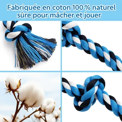 Must&Co - Jouet Corde Tug 90cm pour Chien Indestructible XXL Must&Co - Jouet Corde Tug 90cm pour Chien Indestructible XXL