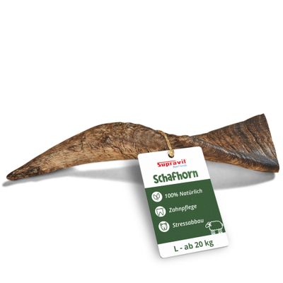 Supravit Corne de Mouton – Friandise à mâcher naturelle pour chien