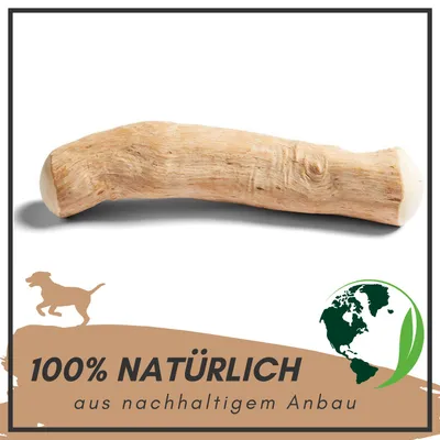Supravit Natürlicher Kauknochen aus Kaffeeholz für Hunde