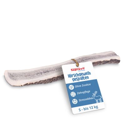 Supravit Bois de Cerf Fendu – Mâche naturelle pour chien