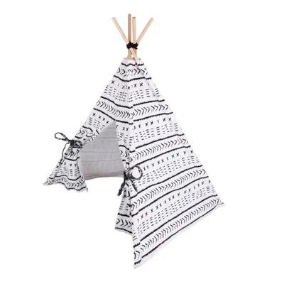 WELLHOME Tente Tipi en toile