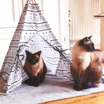 WELLHOME Tente Tipi en toile