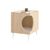 WELLHOME Table d'appoint en mélamine avec trou