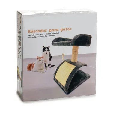 WELLHOME Arbre avec griffoirs en sisal, plateforme et maison en peluche