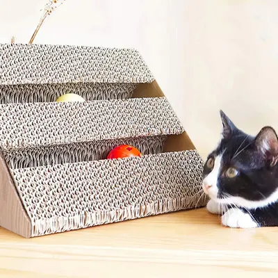 WELLHOME Grattoir et boules en carton