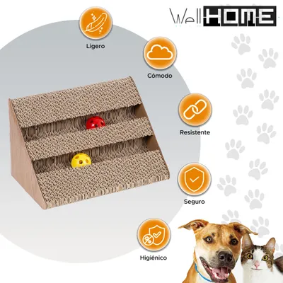 WELLHOME Grattoir et boules en carton