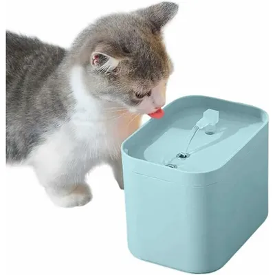 1.5L Silencieuse Fontaine à Eau pour Chats,Fontaine pour Chat Chien