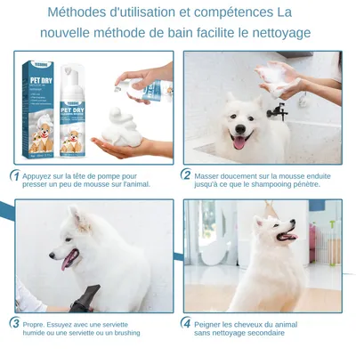 IntiMeg Champú seco en espuma para animales
