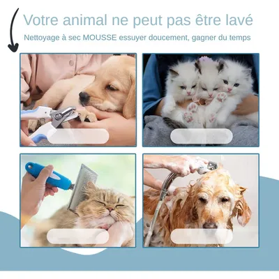 IntiMeg Champú seco en espuma para animales