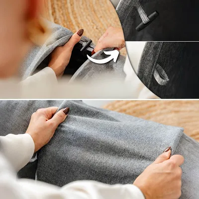 lionto tunnel chat avec balle, pliable et extensible en faux-lin