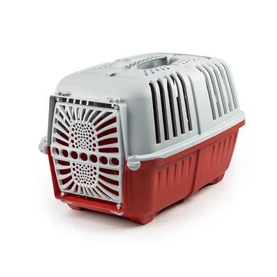 lionto caisse chien plastique recyclé avec poignée et verrouillage