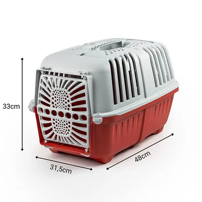 lionto caisse chien plastique recyclé avec poignée et verrouillage lionto caisse chien plastique recyclé avec poignée et verrouillage