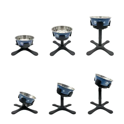 ZenPets Support de bol pour chien réglable en hauteur