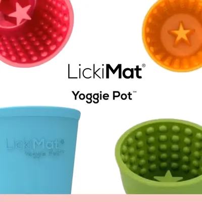 Lickimat Yoggie Pot - Jouet à remplir pour chiens