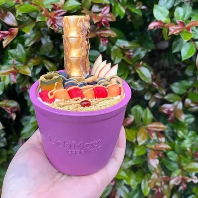 Lickimat Yoggie Pot - Jouet à remplir pour chiens