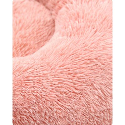 Feandrea Lit pour Chien, Panier en Forme de Beignet pour Chien