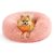 Feandrea Lit pour Chien, Panier en Forme de Beignet pour Chien