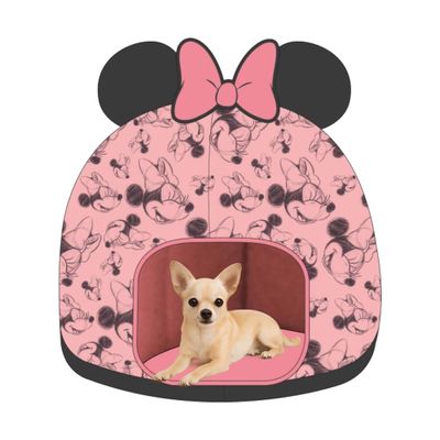 Minnie Grotte de lit pour chien en polyester