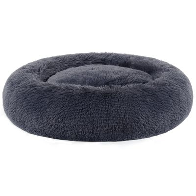 Feandrea Lit pour Chien, Panier en Forme de Beignet pour Chien
