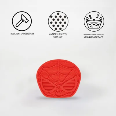 Spiderman LI Mangeoire pour chien en silicone