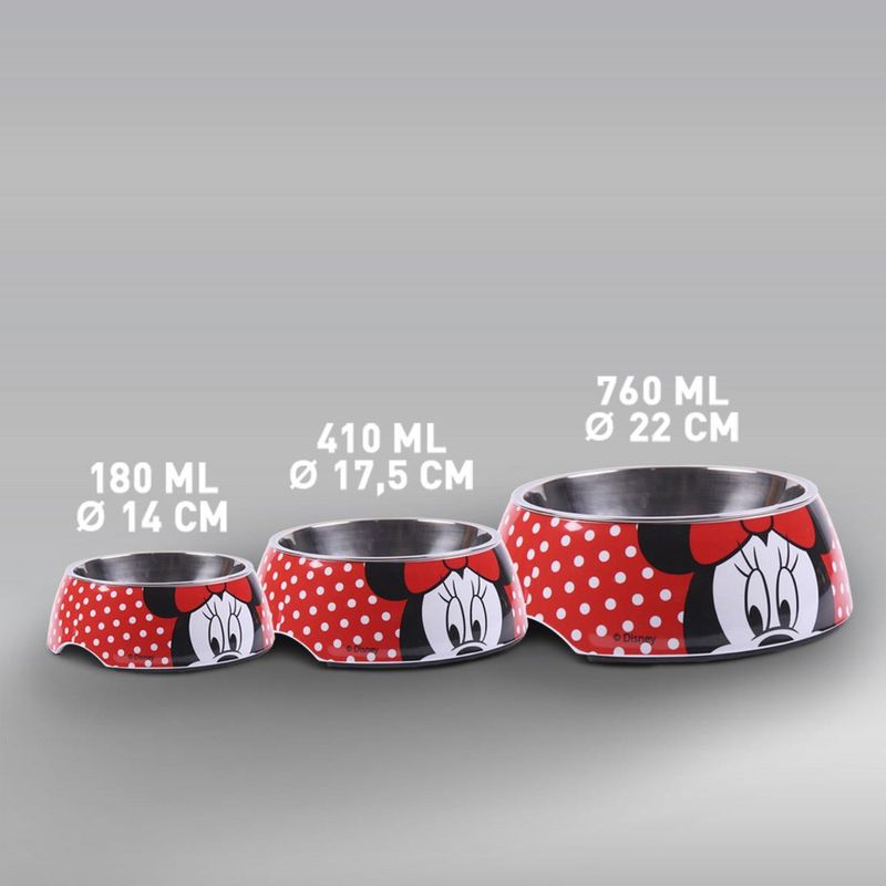 Minnie Mangeoire pour chien en métal
