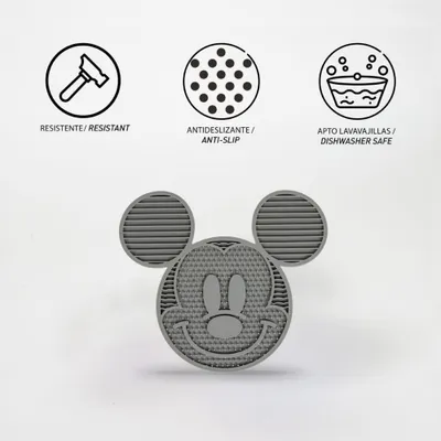 Mickey Mangeoire pour chien en silicone