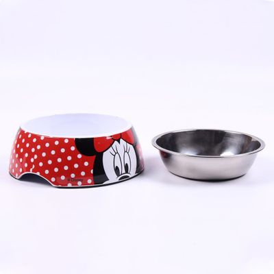 Minnie Mangeoire pour chien en métal