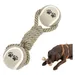 IntiMeg Jouet pour chien en corde de coton et balle de tennis