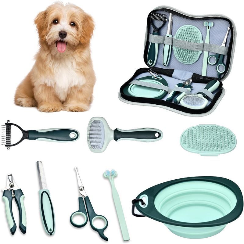 MCBOSON 8-teiliges Hundepflege-Set