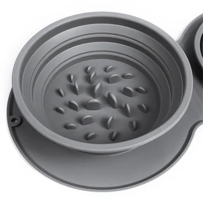 MCBOSON Bol pliable en silicone pour animaux de compagnie MCBOSON Bol pliable en silicone pour animaux de compagnie