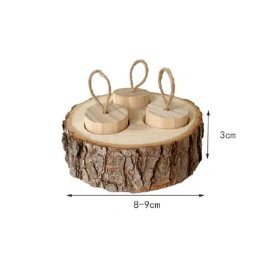 ZenPets Boîte à nourriture en bois pour rongeurs