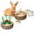 ZenPets Boîte à nourriture en bois pour rongeurs