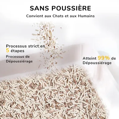 FUKUMARU Litière pour chat en tofu naturel