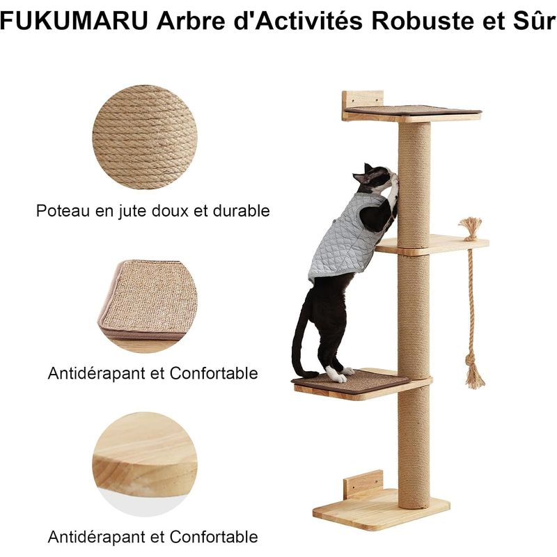 FUKUMARU Arbre à chat mural
