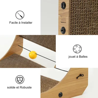 FUKUMARU Griffoir pour chat en carton résistant