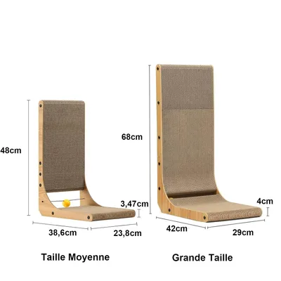 FUKUMARU Griffoir pour chat en carton résistant