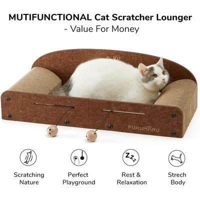 FUKUMARU Canapé griffoir pour chat