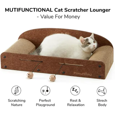 FUKUMARU Canapé griffoir pour chat